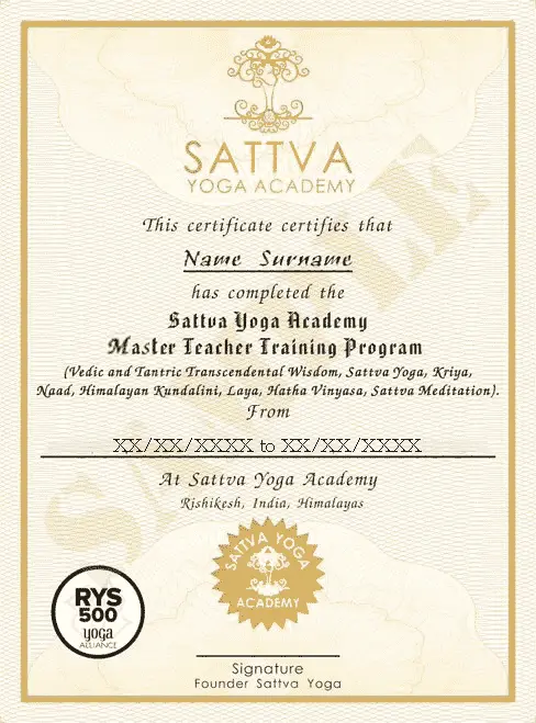 Master Level Yoga Teacher Training Rishikesh
